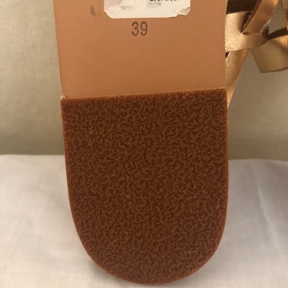 Ancient Greek Sandals Leather Slide Sandal Size 39 in Silver, Rose & Gold -  New - Picture 6 of 9